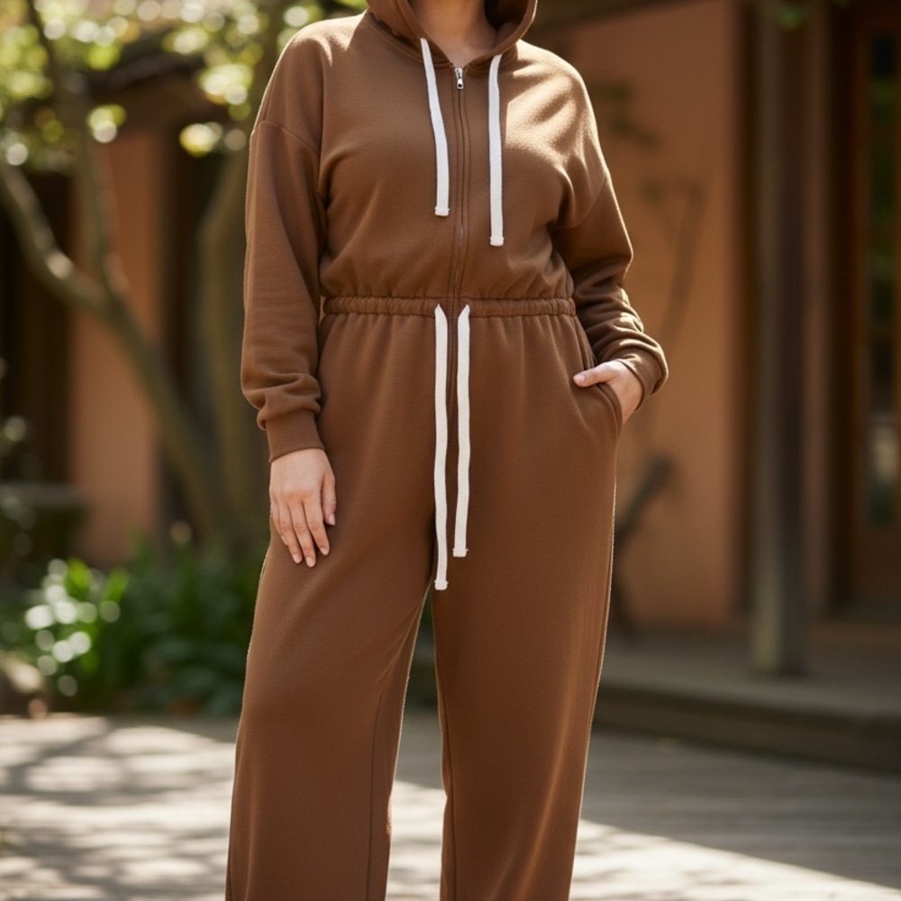 Smash + Tess Chocolate Brown Jumpsuit